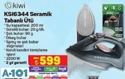 KİWİ KSI6344 SERAMİK TABANLI ÜTÜ KİWİ KSI6344 SERAMİK TABANLI ÜTÜ
